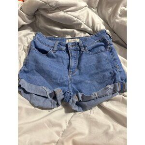 Blue Jean short shorts